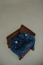 "Jewel Dust" Upcycled Denim Shirt - Image 2