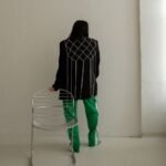 "Crystal Grid" Upcycled Blazer