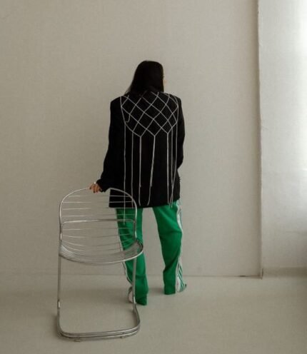 "Crystal Grid" Upcycled Blazer