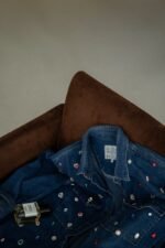 "Jewel Dust" Upcycled Denim Shirt - Image 3
